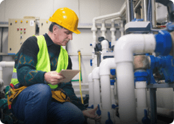 plumbers working at home