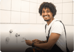 plumbers working at home
